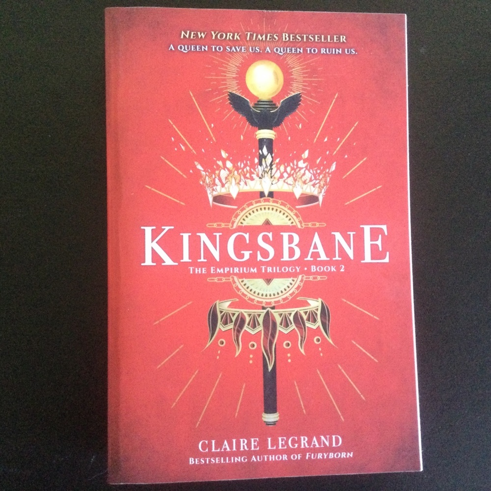 Kingsbane Book by Claire Legrand The Empirium Trilogy Book 2 Empirium Trilogy